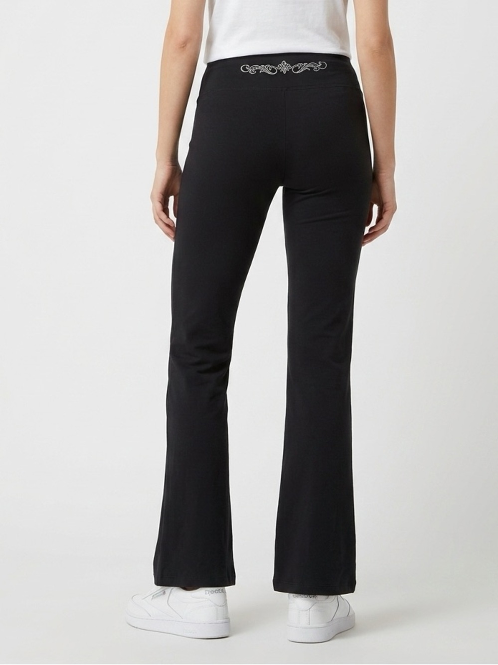 REEBOK Black Long Yoga Leggings Pants Size Small S EUC